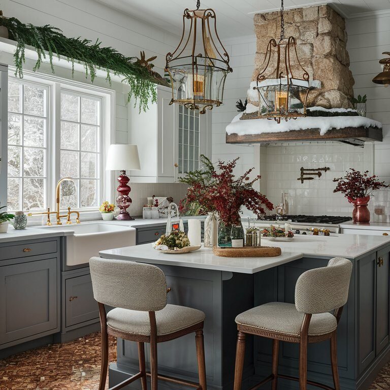 Winter Kitchen Decor