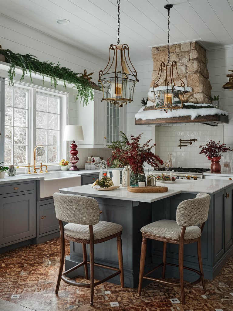 Winter Kitchen Decor