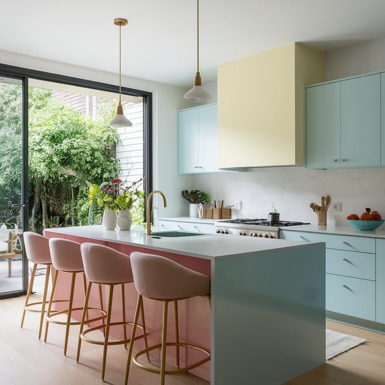 Pastel Color Kitchen