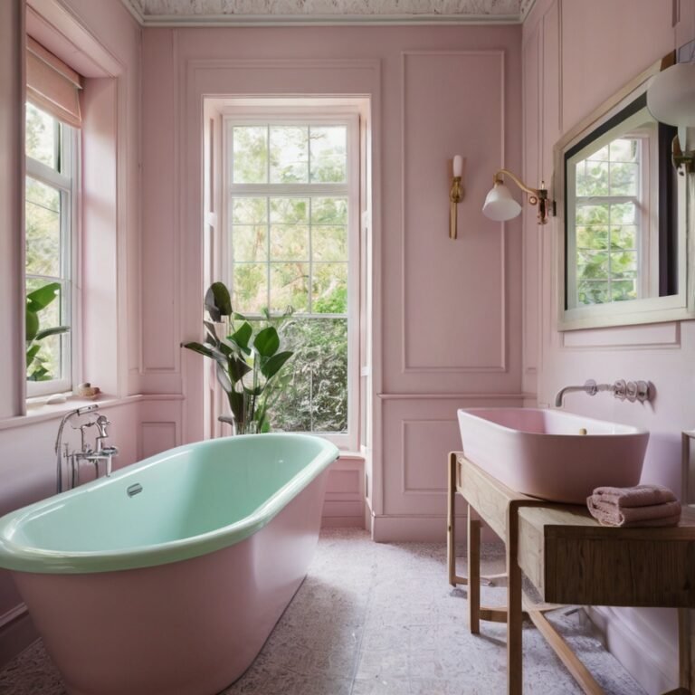 Pastel Color Bathroom