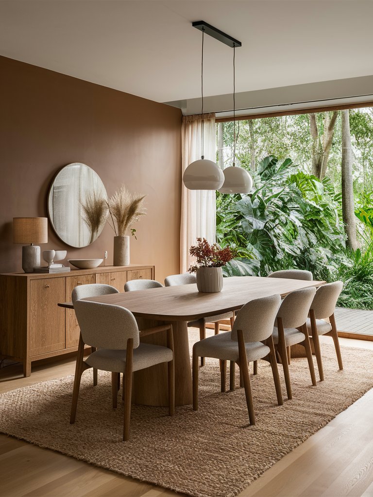 Earthy Tone Dining Room