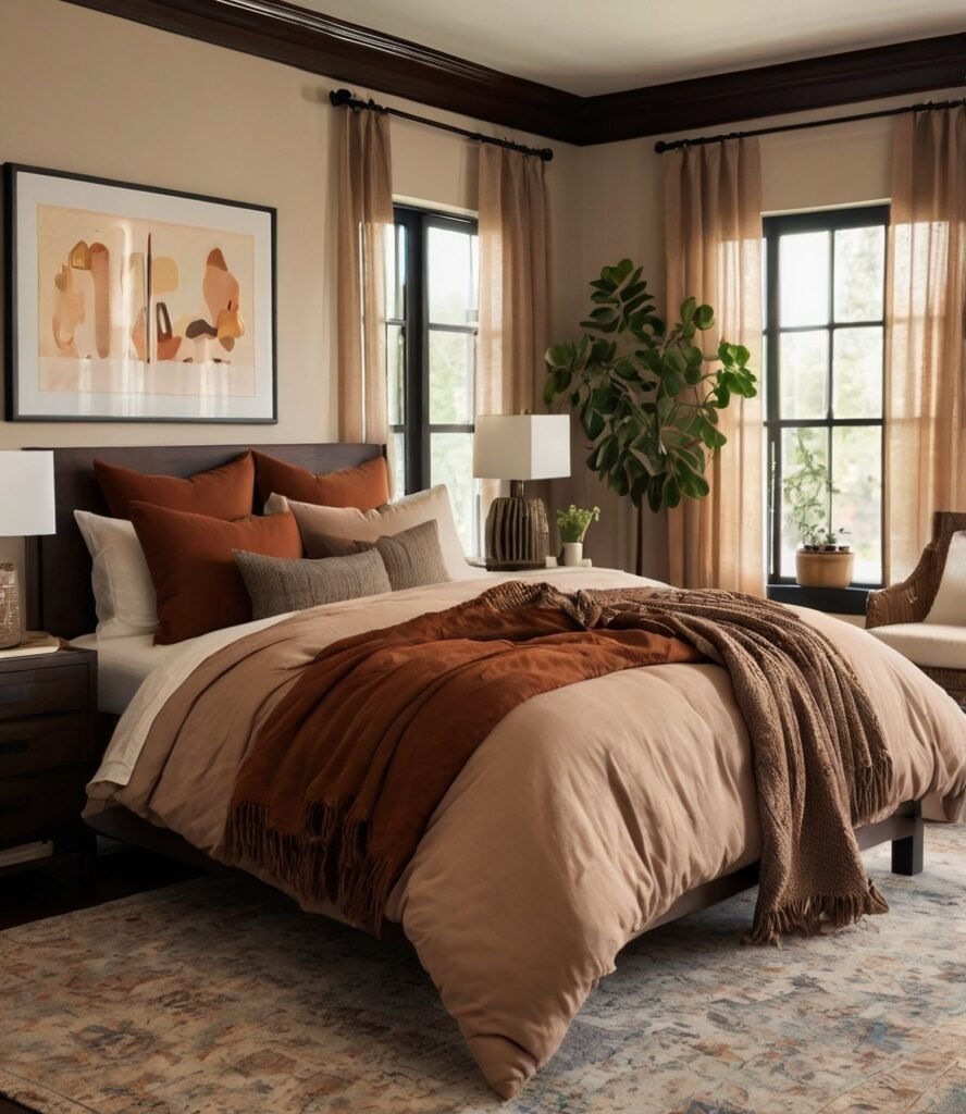 Earthy Tone Bedroom