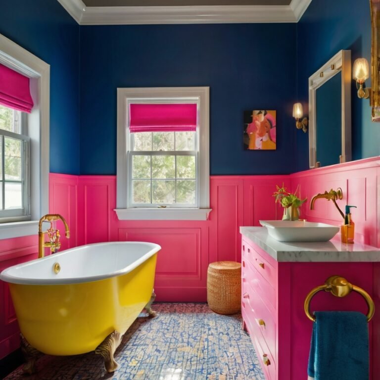 Vibrant Color Bathroom