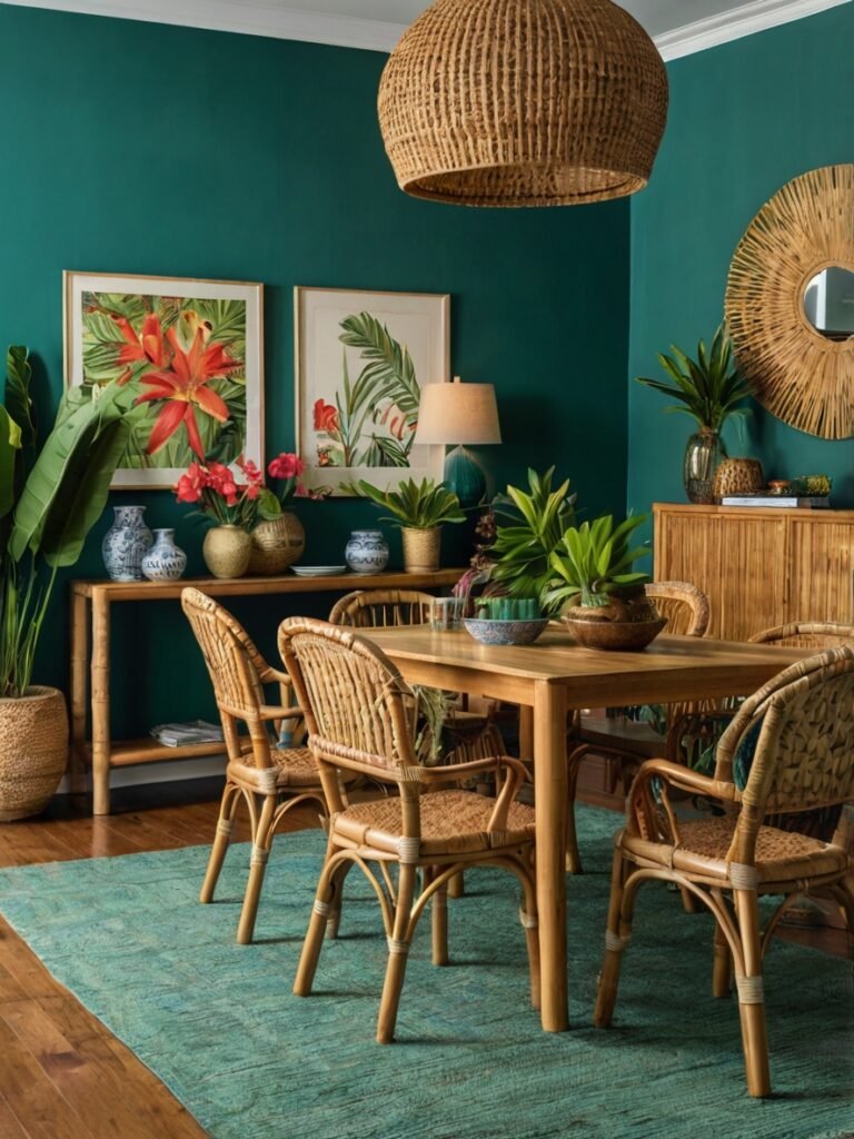 33 Tropical Dining Room Ideas to Bring a Taste of Paradise to Your Home ...