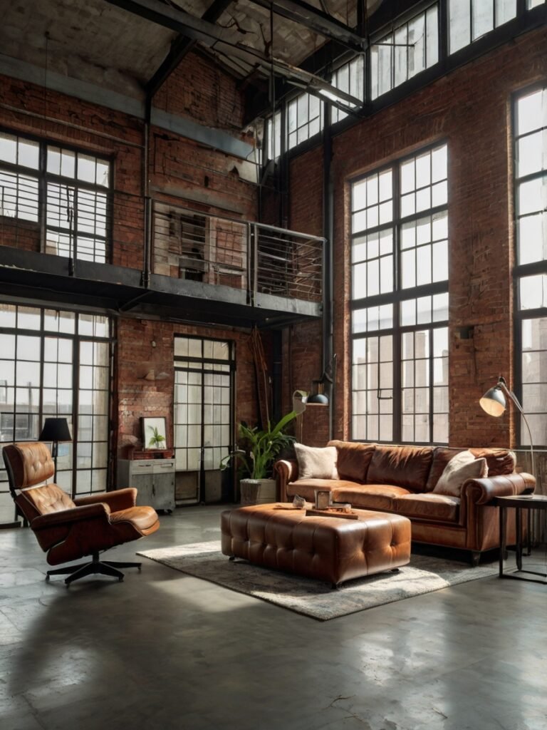 Stunning High End Industrial Design Living Space image