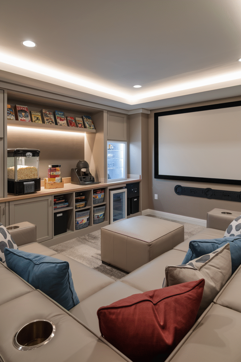 View of 33 Modern Home Theater Ideas for a Cinematic Experience at Home – Saca Home