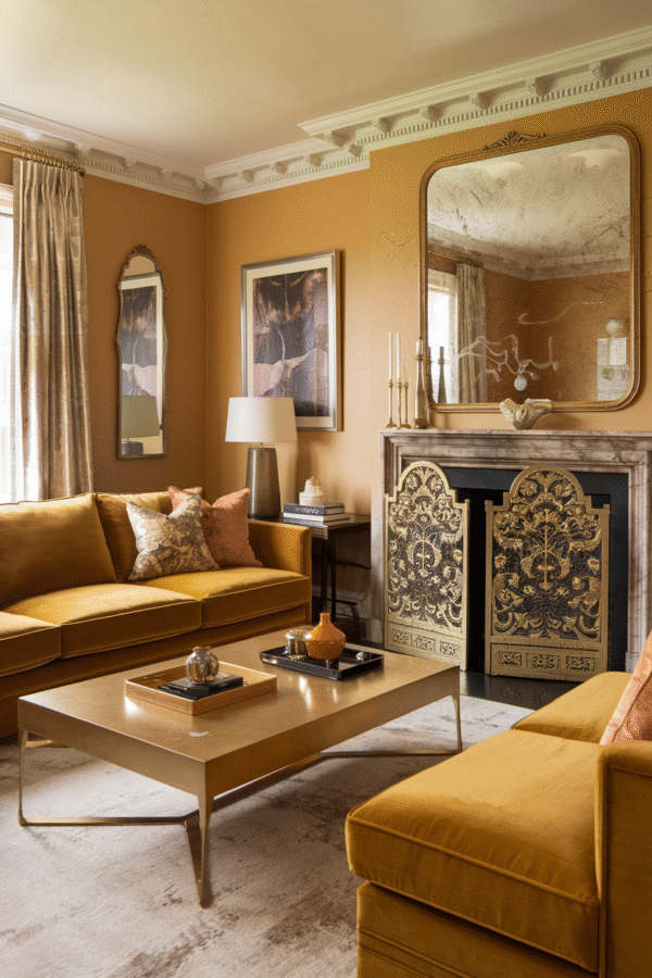 37 Dazzling Gold Living Room Designs for a Touch of Glamour – Saca Home