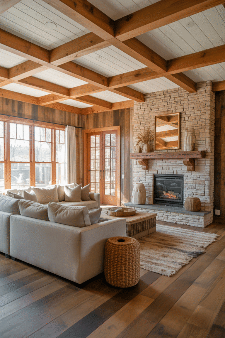 28 Timeless Shiplap Ceiling and Beam Designs for Rustic Interiors ...
