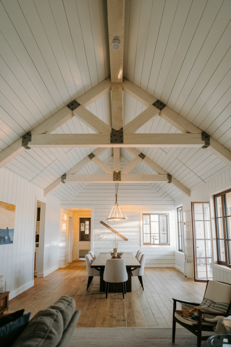 28 Timeless Shiplap Ceiling and Beam Designs for Rustic Interiors ...