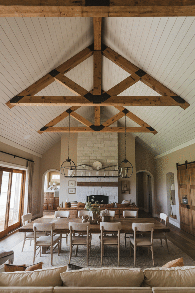 28 Timeless Shiplap Ceiling and Beam Designs for Rustic Interiors ...