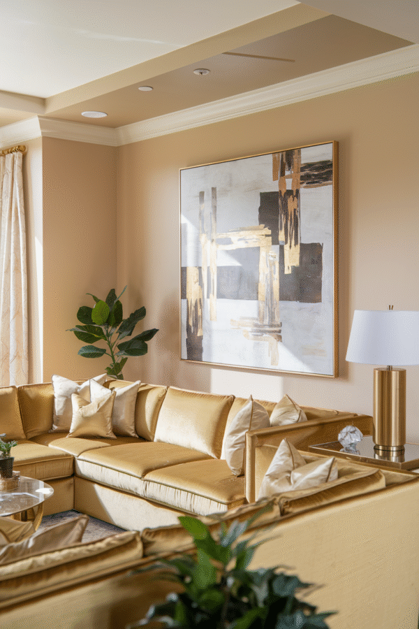 37 Dazzling Gold Living Room Designs for a Touch of Glamour – Saca Home