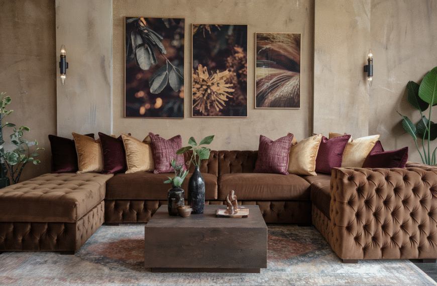 Earth-Tone Living Room