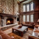 Stone Fireplace