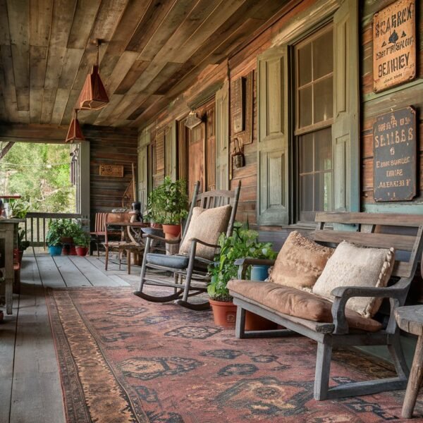 34 Rustic Porch Decor Ideas for&hellip;