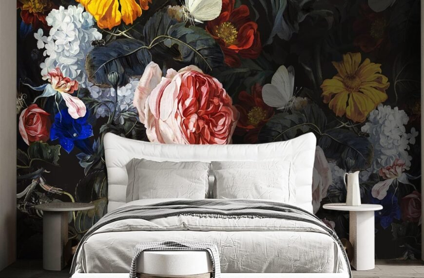 Moody Floral Wall Mural