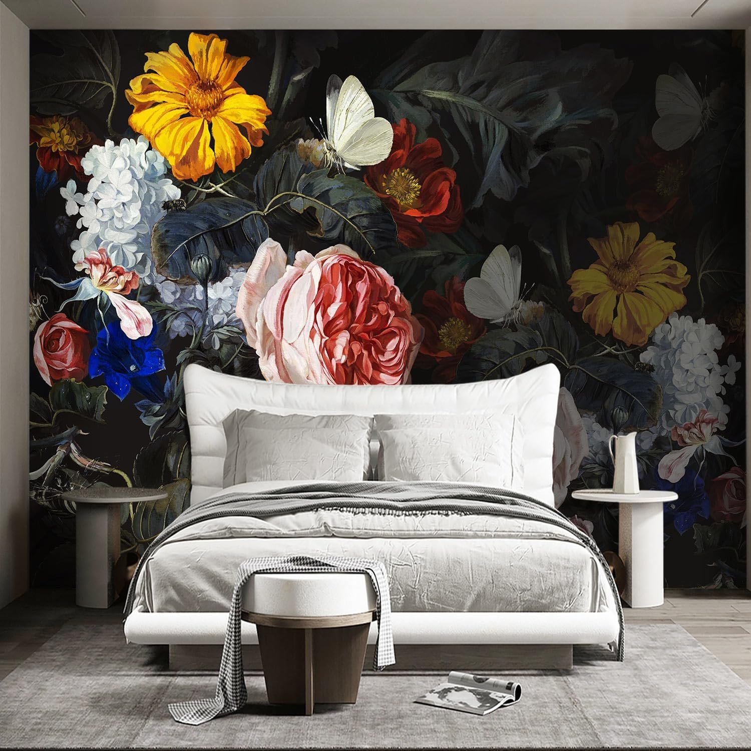 Moody Floral Wall Mural