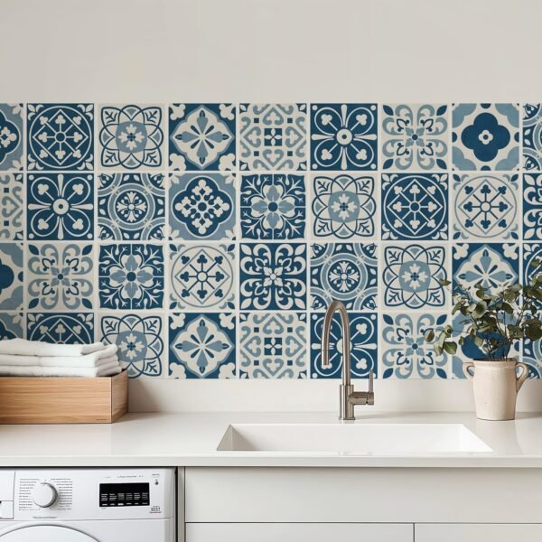 Mediterranean Peel-and-Stick Tiles for an Instant…