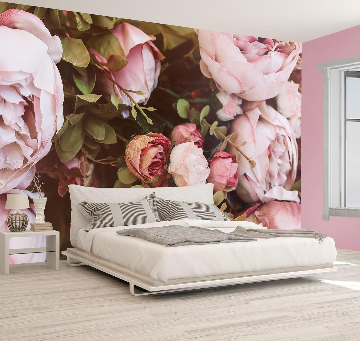 Pink Peony Wall Mural