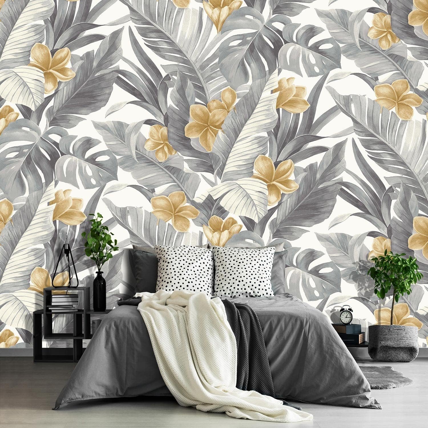 Tropical Banana Leaf Mural