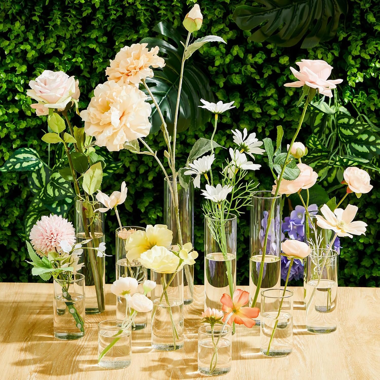 Clear Glass Bud Vases