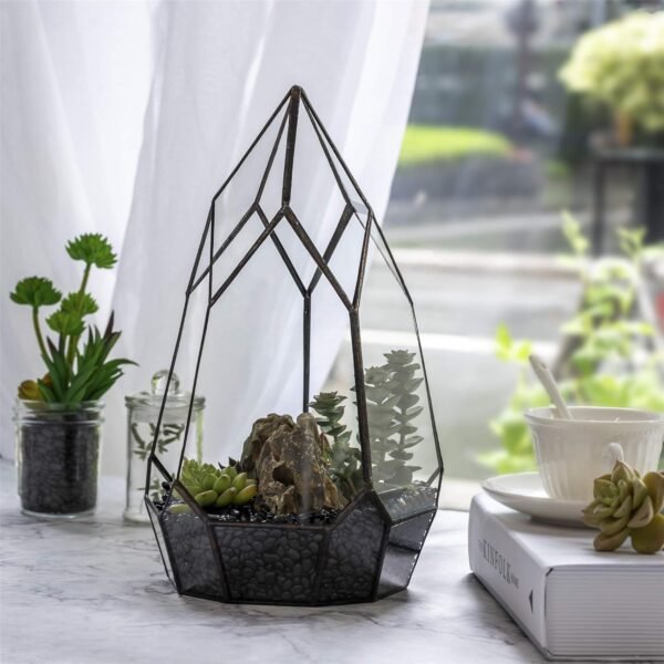 Modern Glass Geometric Terrarium : Chic&hellip;