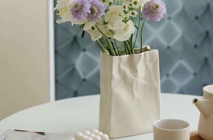 Bag Shape Ceramic Vase