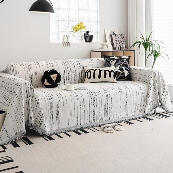 Pet-Friendly Sofa Cover – Reversible Washable…