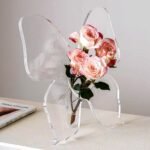 Clear Acrylic Butterfly Frame Vase
