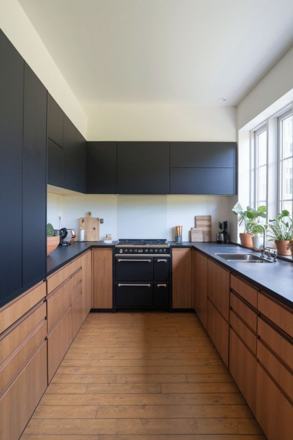 34 Black and Oak Kitchen Designs That Blend Warmth and Style – Saca Home