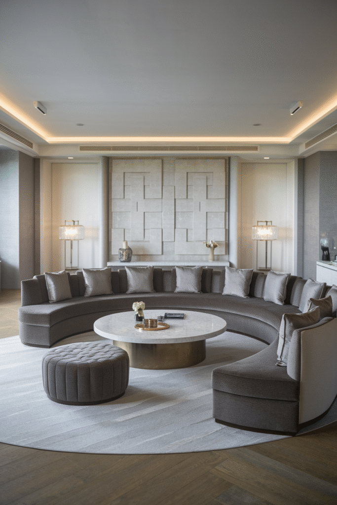 36 Curved Sofa Decor Ideas to Bring Flow and Elegance to Your Home ...