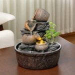 Pottery Rock Tabletop Fountain