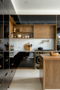 34 Black and Oak Kitchen Designs That Blend Warmth and Style – Saca Home