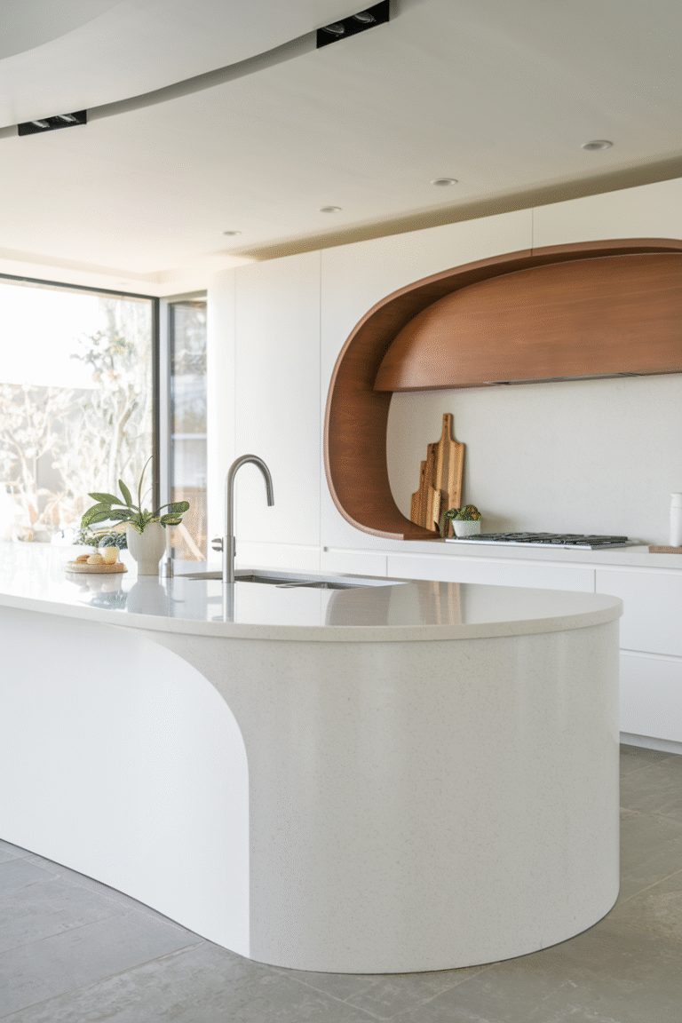 30 Stylish Curved Kitchen Island Designs for a Sophisticated Touch ...