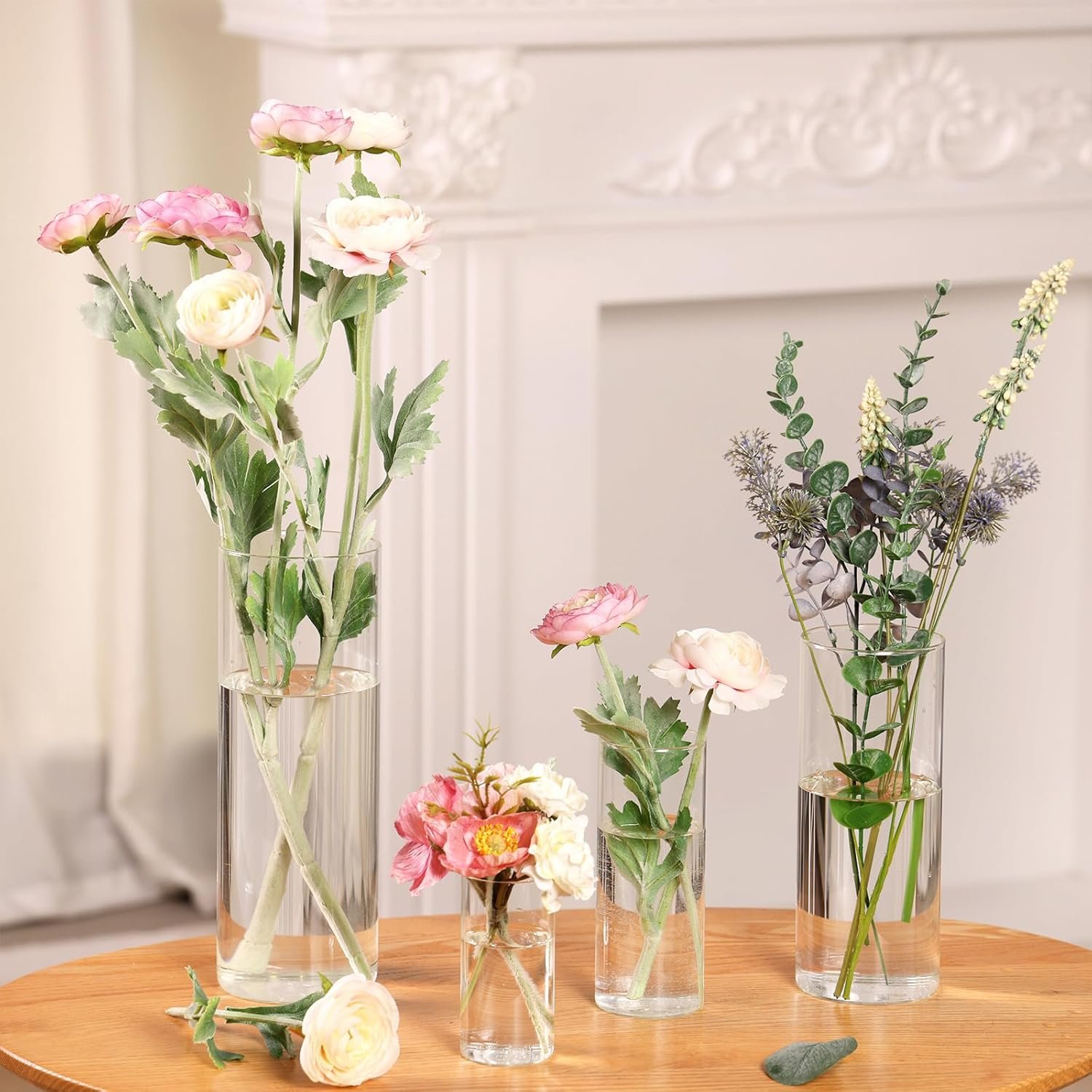 Clear Glass Cylinder Vases