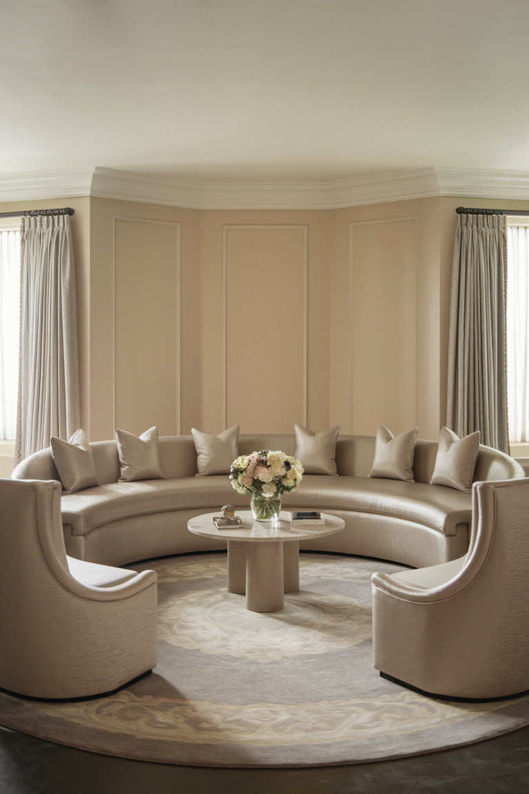 36 Curved Sofa Decor Ideas to Bring Flow and Elegance to Your Home ...