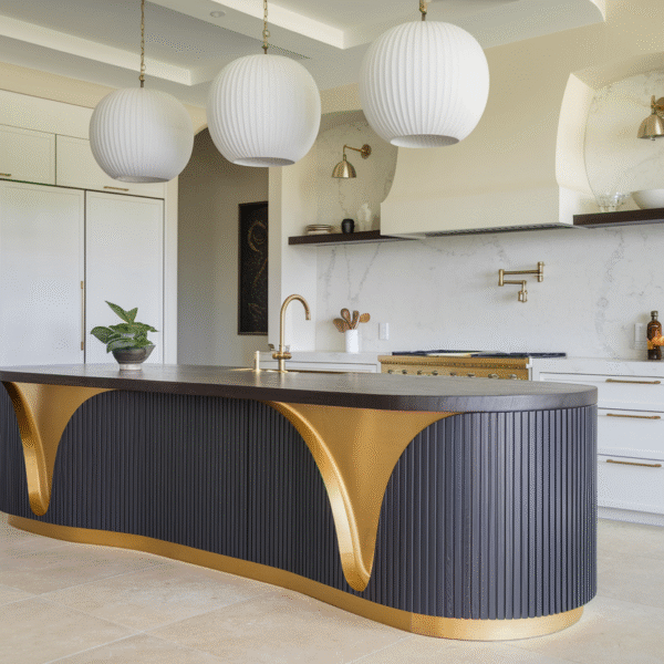 30 Stylish Curved Kitchen Island Designs&hellip;
