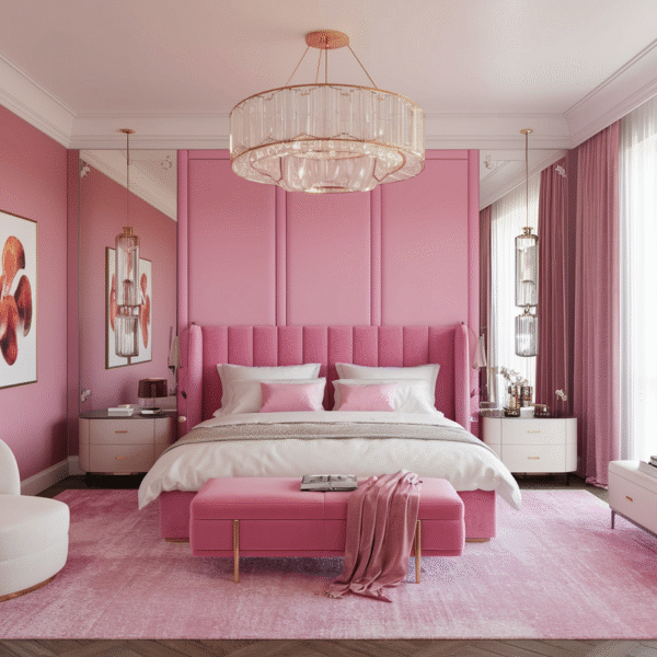 36 Elegant Pink Bedroom Ideas for…