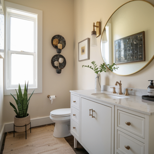 34 Powder Room Ideas to Add&hellip;