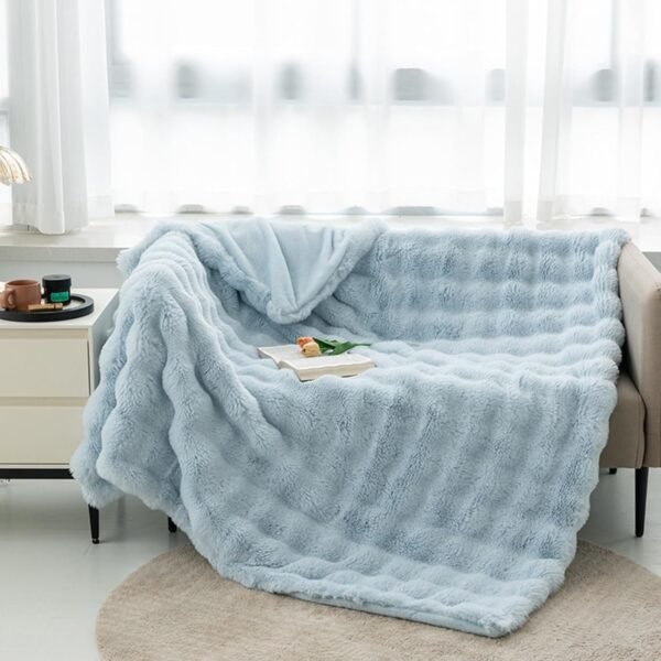 The Ultra-Fluffy Light Blue Bubble Fur…