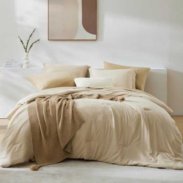 The Beige Full Size 7-Piece Comforter&hellip;