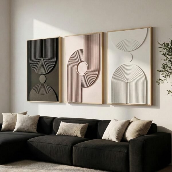 Statement-Making Large Textured Wall Art for…