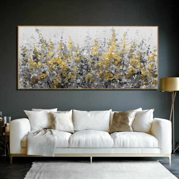 Statement Abstract Oil Flower Wall Art&hellip;