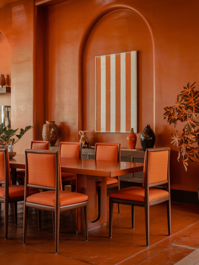 24 Orange Dining Room Decor Ideas That Feel Cozy and Chic – Saca Home