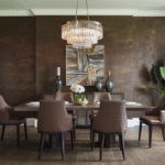 Brown Dining Room