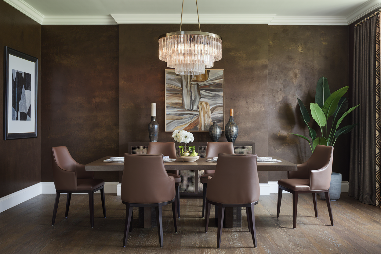 Brown Dining Room
