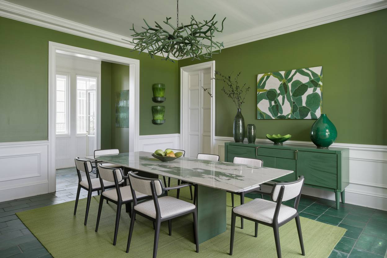 Green Dining Room