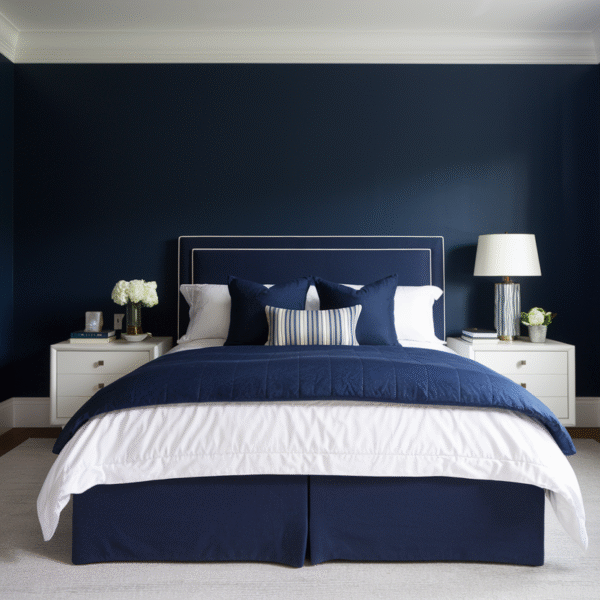 Navy Bedroom