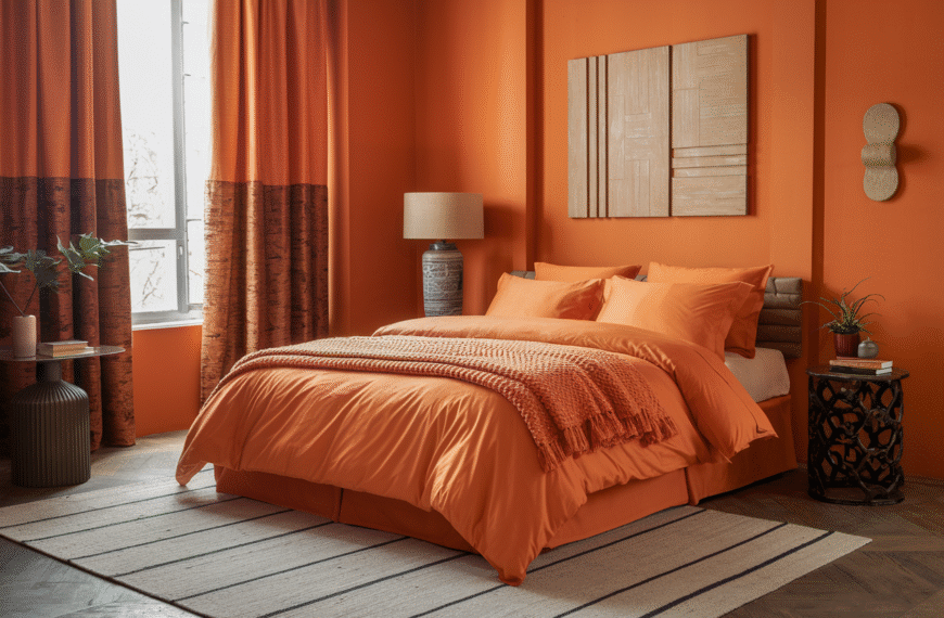 Orange Bedroom