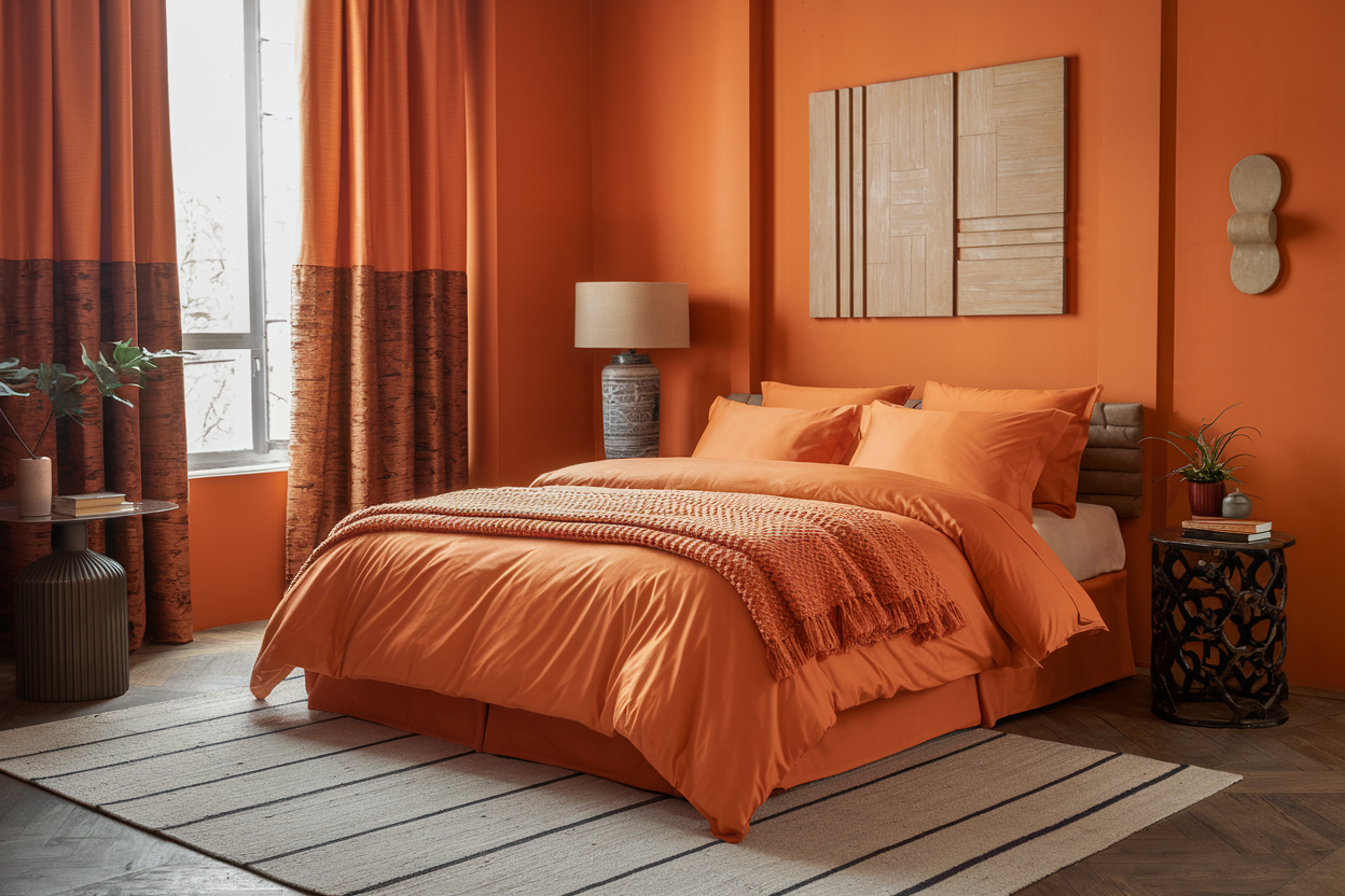 Orange Bedroom