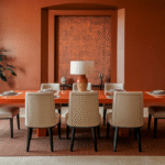 Orange Dining Room